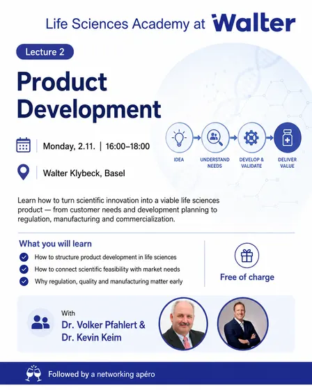 Life Science Academy at Walter: Session 2 — Product Development