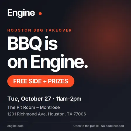 Engine Takes Over The Pit Room BBQ: A Free Side + Prizes