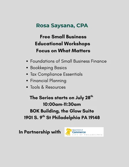 Small Business Education Series, Tax Compliance Essentials. Cumplimiento Fiscal