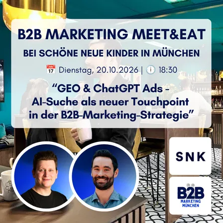 B2B Marketing Meet&Eat vor Ort