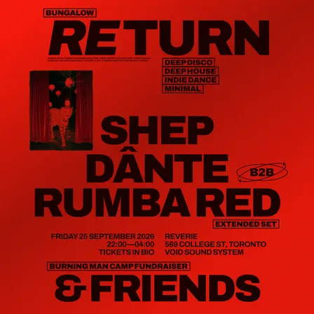 RETURN ✶ A Bungalow camp fundraiser ✶
