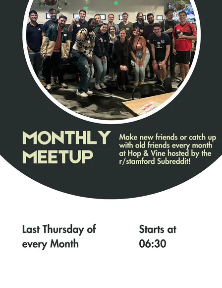 Monthly Meetup hosted by r/Stamford