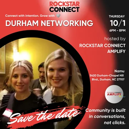 Free Durham Rockstar Connect Networking Event (October)