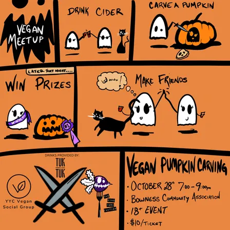 2nd Annual Pumpkin Carving Social: YYC Vegan & Kind Fork Collab Event