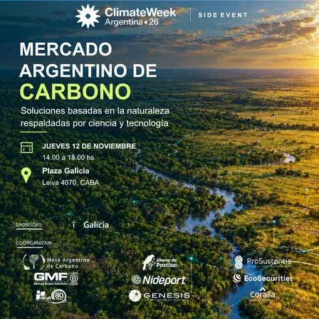 Mercado Argentino de Carbono: soluciones basadas en la naturaleza respaldadas por ciencia y tecnología