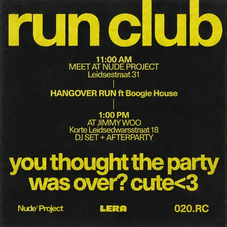 HANGOVER RUN — Nude Project × 020.RC