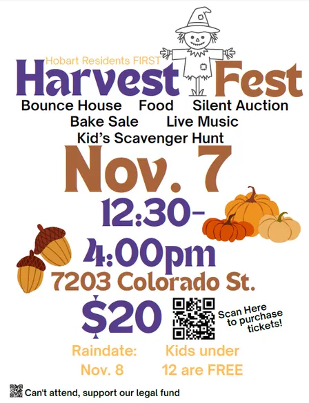 🍂 Fall Fest Fundraiser - Hobart Residents FIRST 🍂