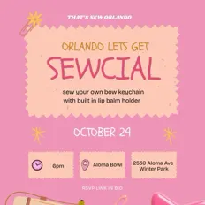 Sew your own bow keychain 🎀