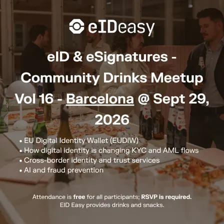 eID & eSignatures - Community Drinks Meetup Vol 16 - Barcelona @ October 20, 2026