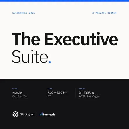 The Executive Suite: A Private Dinner at SuiteWorld 2026