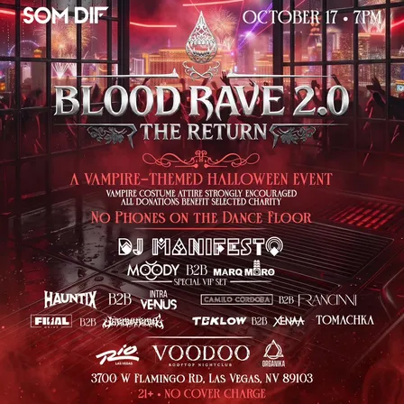 Som Dif - BLOOD RAVE 2.0 "The Return" - Vampire Halloween Rooftop Party