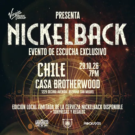 Nickelback: Escucha su Nuevo Álbum en Chile