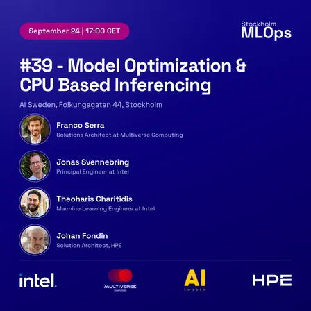 #39 - Model Optimization & CPU Based Inferencing