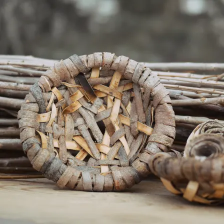 Random Weave with Willow Bark