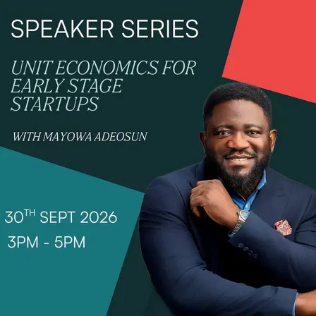 Speaker Series with Mayowa Adeosun