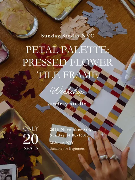 Petal Palette: Pressed Flower Tile Frame