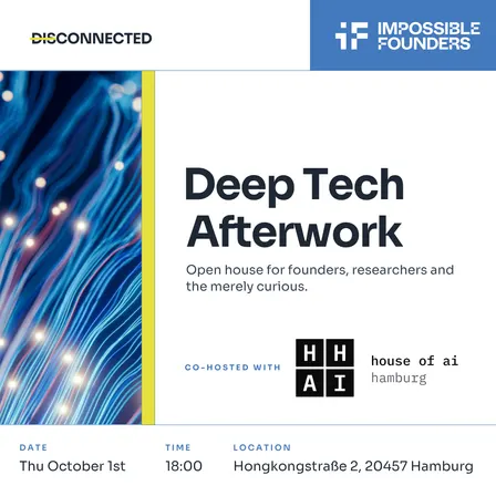 Deep Tech Afterwork #2 - ''Shipping AI from Hamburg''