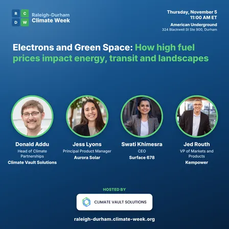 Electrons and Green Space: How high fuel prices impact energy, transit and landscapes