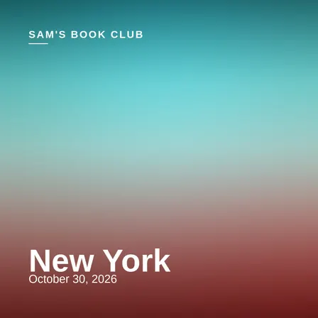 Sam's Book Club — NY Stop