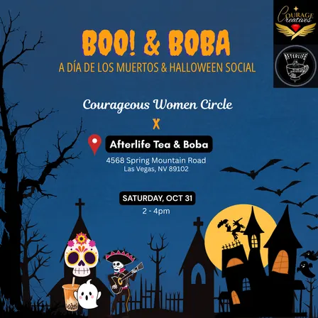 Boo! & Boba: A Día de los Muertos & Halloween Social