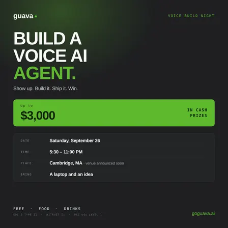 Guava Voice AI Hackathon: Build Day Boston