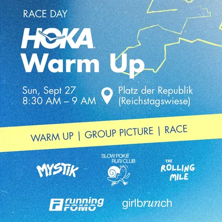 WARM UP & GROUP PICTURE - Berlin Running Crews x HOKA