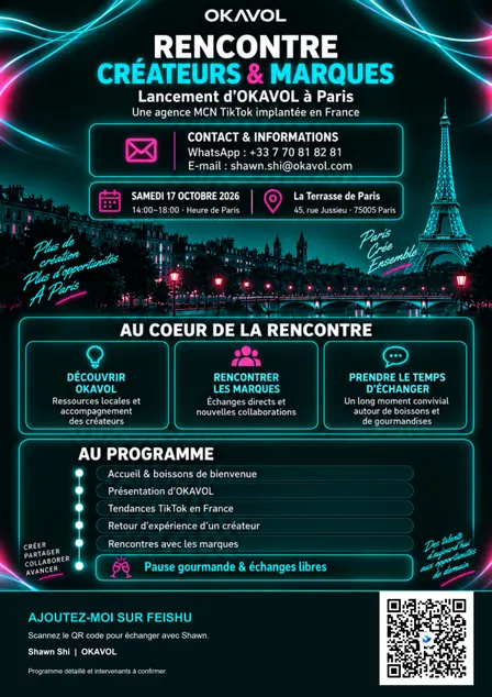 Lancement d’OKAVOL à Paris — 24 octobre 2026