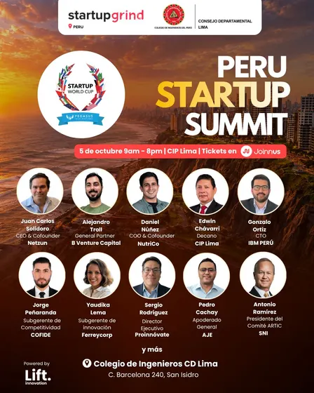 🎟️ Peru Startup Summit 2026 | Becas miembros CIP Lima