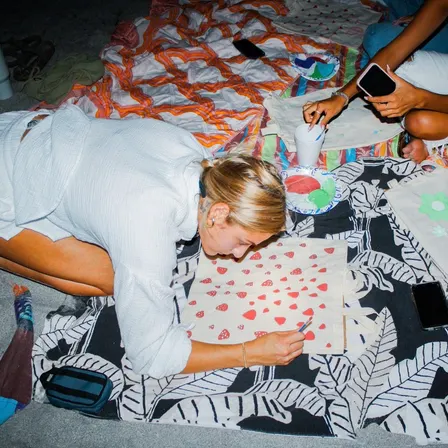 C2C Sunset Crafting: Pumpkin Painting on the Beach