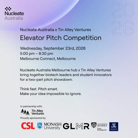 Nucleate Australia - Tin Alley Ventures x Melbourne Hub: Reverse Pitch and Pitch Night!