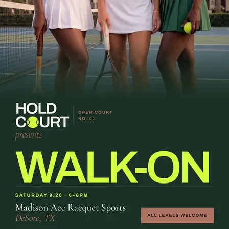Hold Court presents Open Court No. 01 · Walk-On