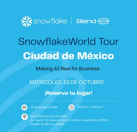 Snowflake World Tour Ciudad de México ❄️