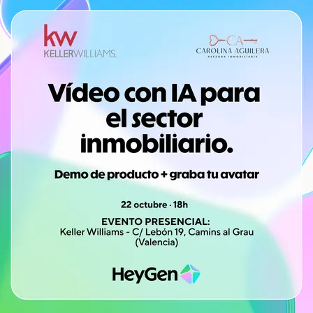 HeyGen en Valencia: vídeo con IA para el sector inmobiliario