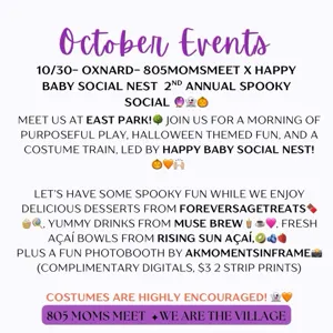 Oxnard 2nd Spooky Social with Happy Baby Social Nest