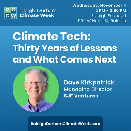 Climate Tech: Thirty Years of Lessons and What Comes Next