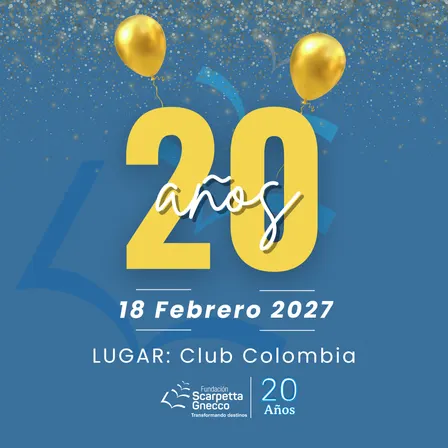 Cóctel de celebración - 20 años Fundación Scarpetta Gnecco