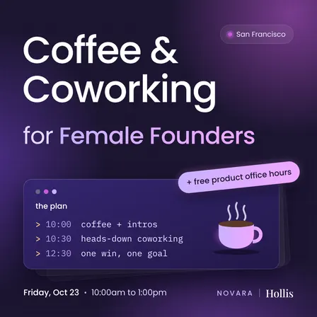 Coffee & Coworking for Female Founders