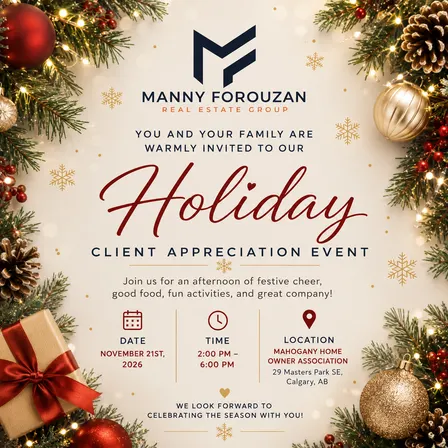 🎄🎁 Manny Forouzan's Holiday Client Appreciation Event - NOVEMBER 21 FROM 2:00 PM - 6:00 PM 🎁🎄