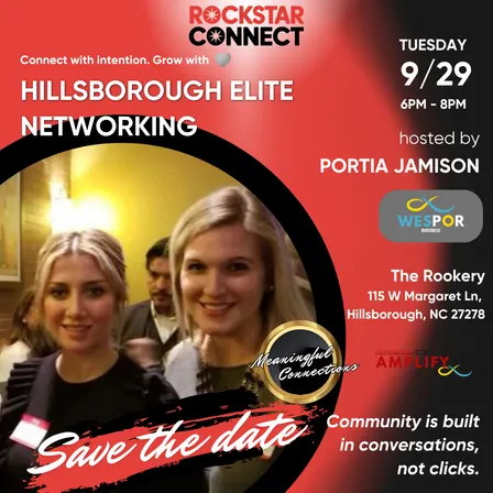 Free Hillsborough Elite Rockstar Connect Networking Event (September)