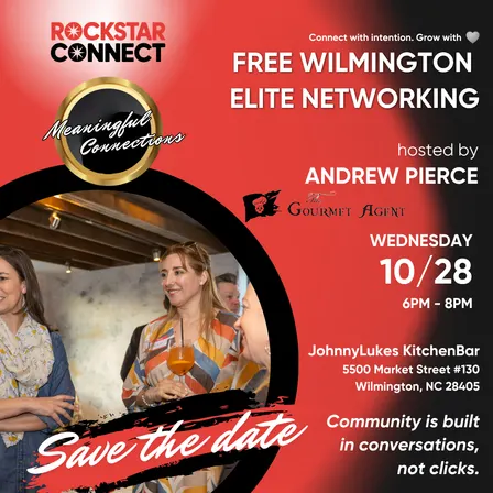 Free Wilmington Elite Rockstar Connect Networking (October, Wilmington NC)