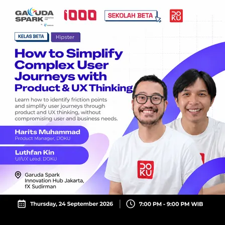 How to Simplify Complex User Journeys with Product & UX Thinking (DOKU x Sekolah Beta)