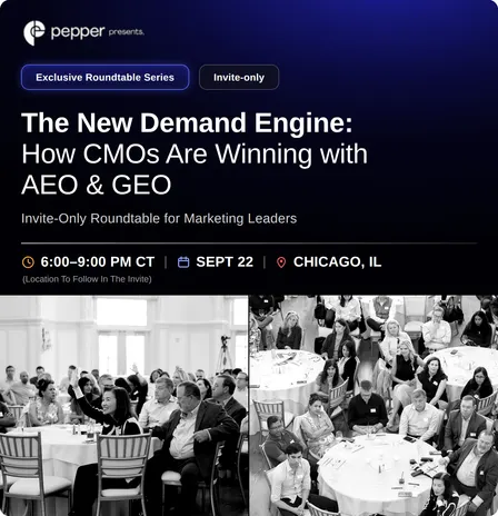 The New Demand Engine: How CMOs Are Winning with AEO & GEO | Invite Only Roundtable For Marketing Leaders