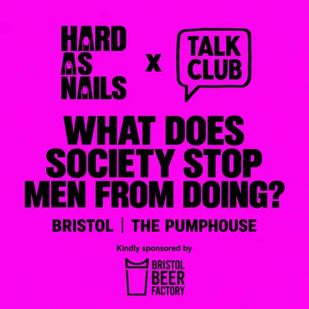 What does society stop men from doing?
