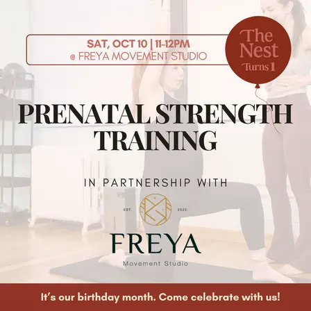 Prenatal Strength Training (FREE, Spots limited!)