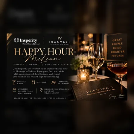 Insperity + IronVest Executive Happy Hour | McLean