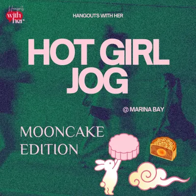 hot girl jog!! @ marina bay (mooncake edition)