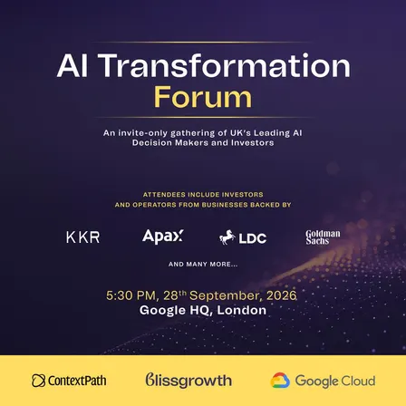 AI Transformation Forum: 28th September 2026 (@ Google HQ)