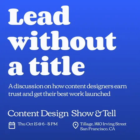 Lead without a title
