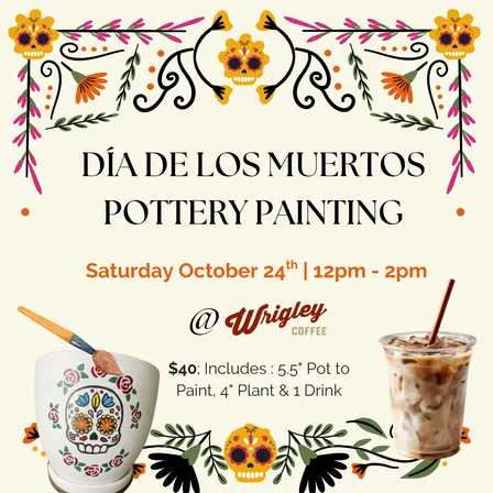 Día De Los Muertos Pottery Painting