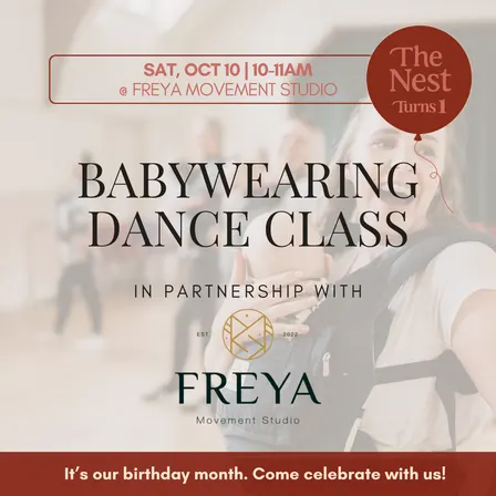 Babywearing Dance Class (FREE, Spots limited!)